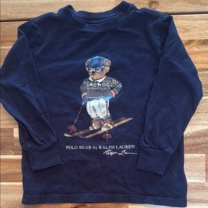 Ralph Lauren Navy Kids Long Sleeve Shirt